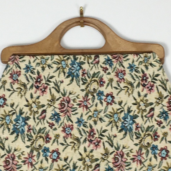 Vintage EATON Tapestry Floral Tote bag cottagecore - Picture 2 of 11